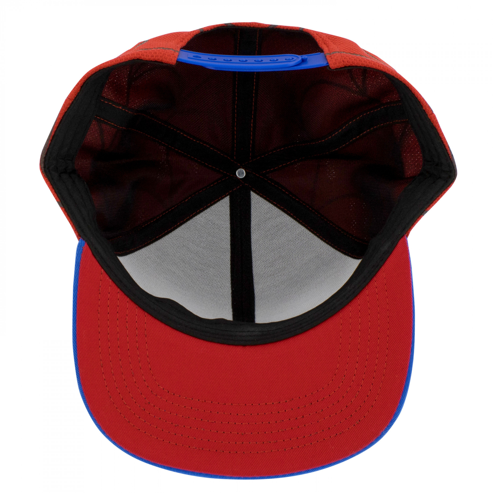 Spider-Man Mask Character Armor Snapback Hat Multi-Color