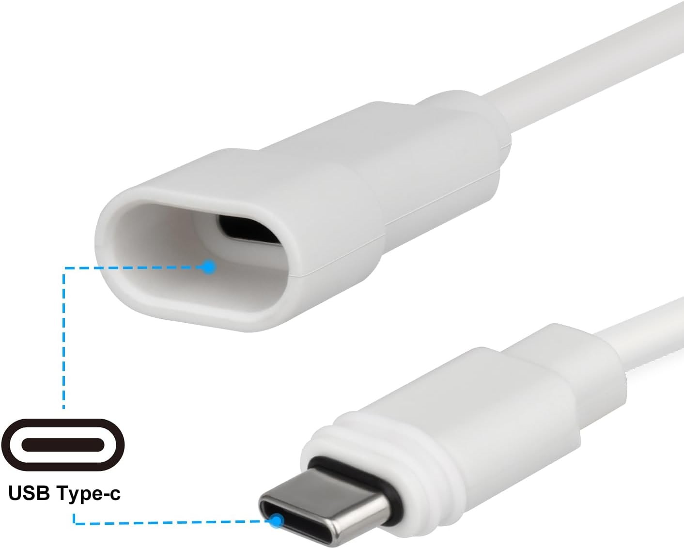 Extension Cable for Ring 2nd Generation USB-C Solar Panel 12ft USB-C Power