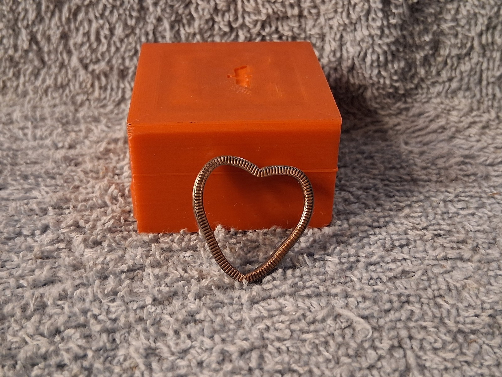 1971  Washinghton Quarter  Heart Pendant  handmade  small 7/8"x7/8"x1/8"