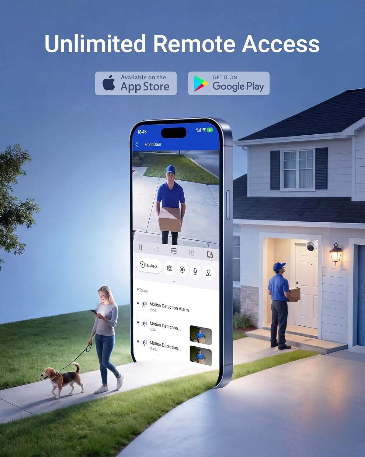 Advanced 8CH Hybrid 5-in-1 DVR with AI Detection & Remote Access Capability