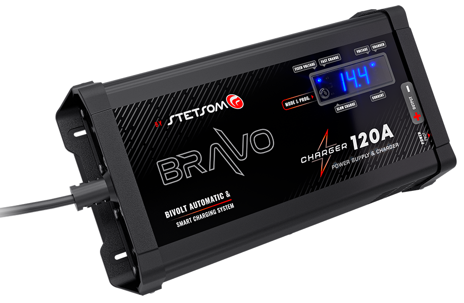 Stetsom BRAVO Charger 120A automatic BI-VOLT & smart charging system