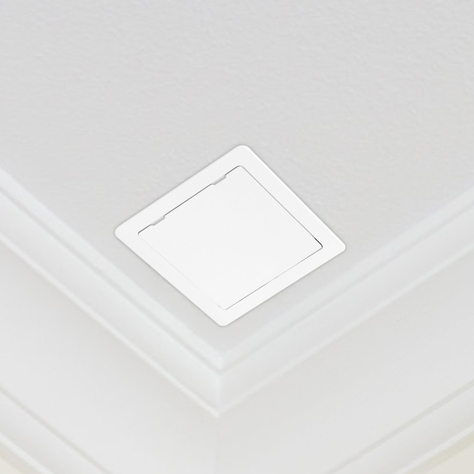 White Plastic Access Panel Drywall Ceiling Wall Removable Hinged 10x10 Inch