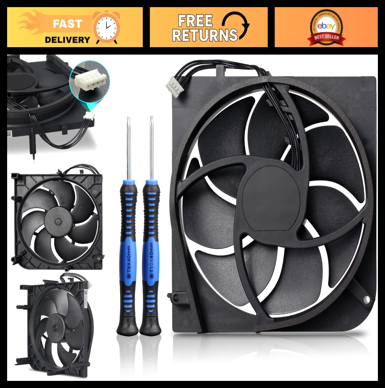 Internal Cooling Fan Replacement for Xbox Series S Console - Quiet & Efficient