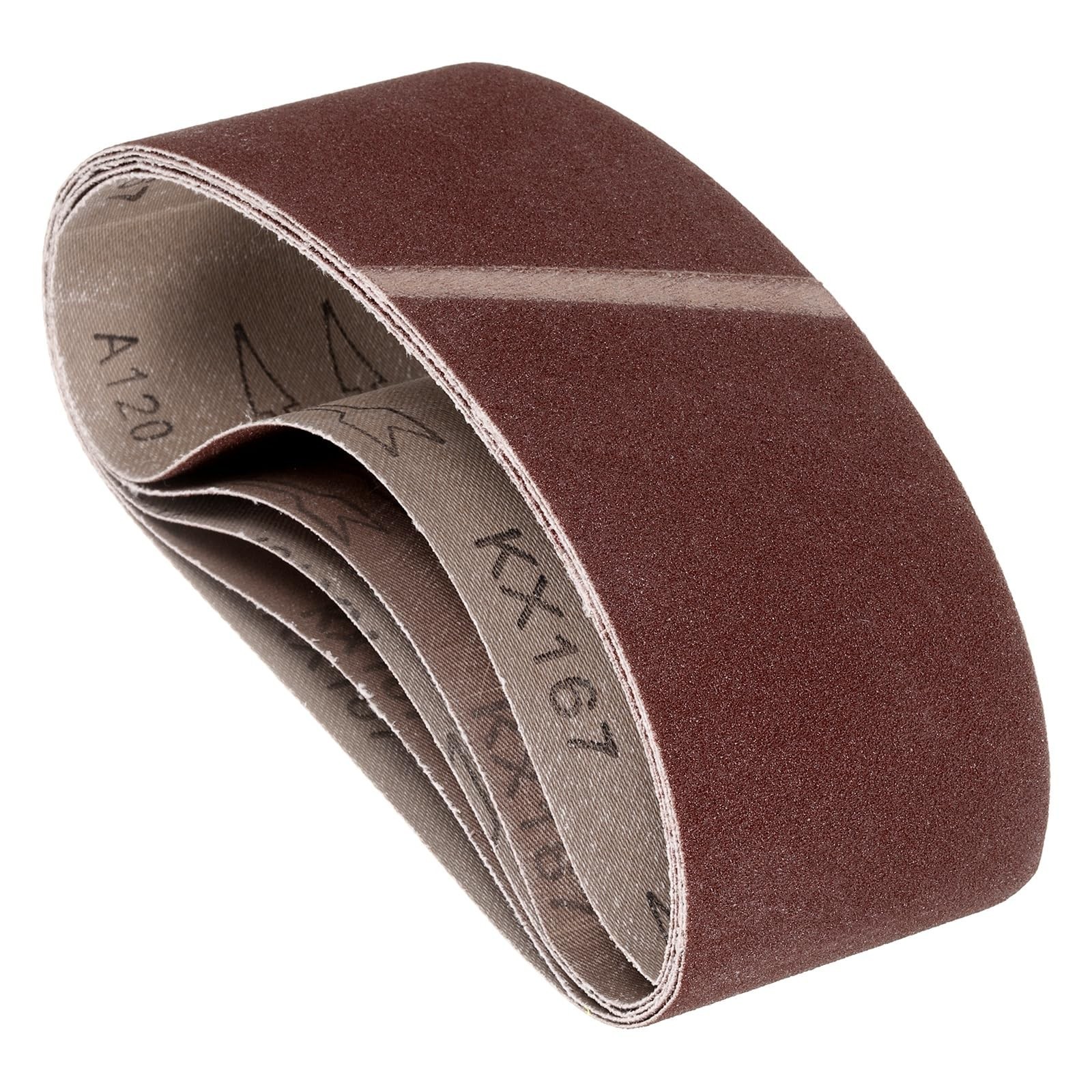 5 Pcs Sanding Belts 2-1/2 x 14 Inch 120 Grit Aluminum Oxide Abrasive Sandpape...