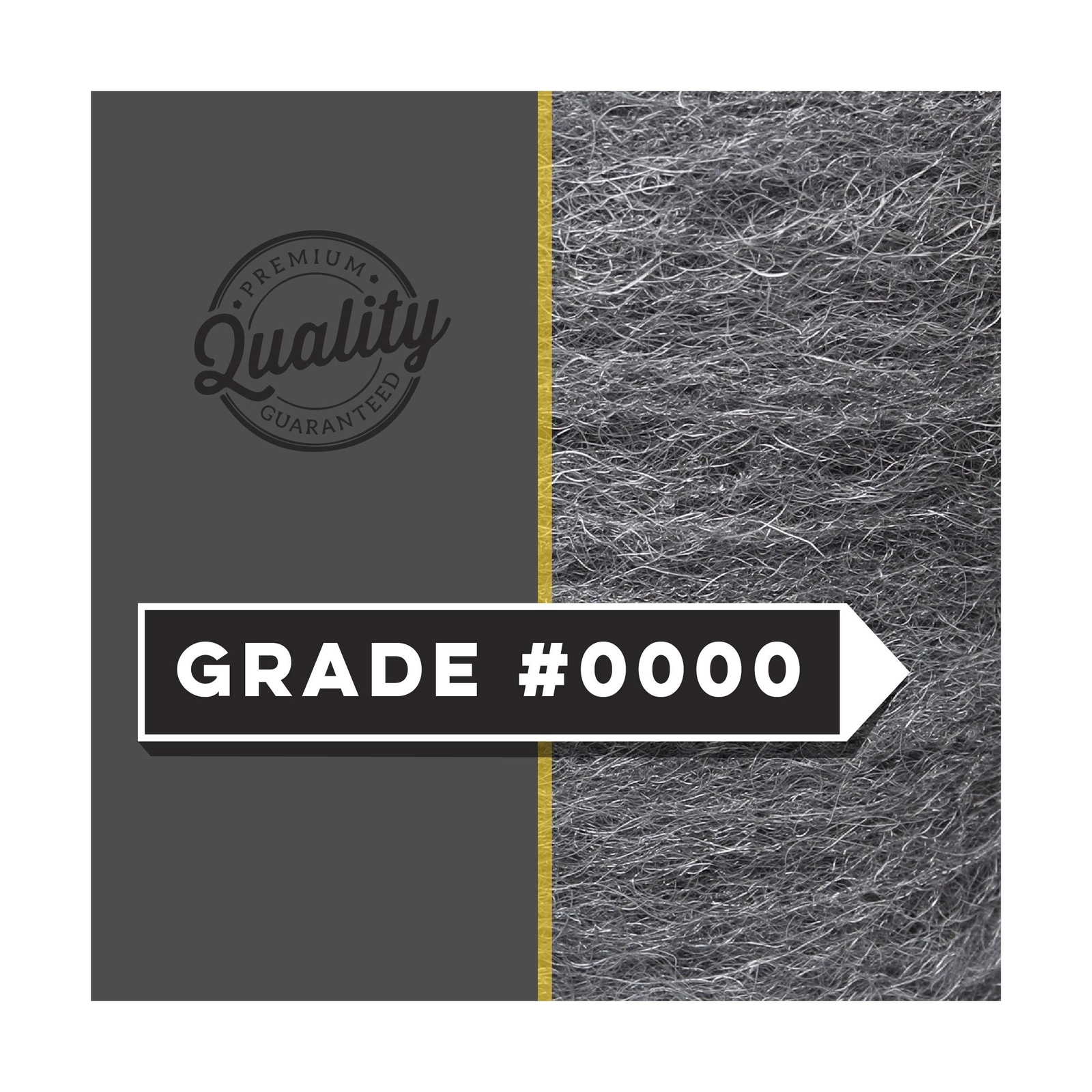 GMT Steel Wool 0000 Super Fine Grade Hand Pads; Pack of 16 Pads (Case of 12 P...