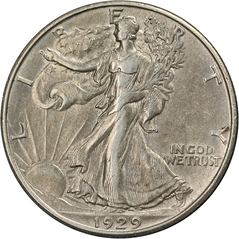 1929-D Walking Liberty Half Nice AU/BU Nice Eye Appeal Nice Strike