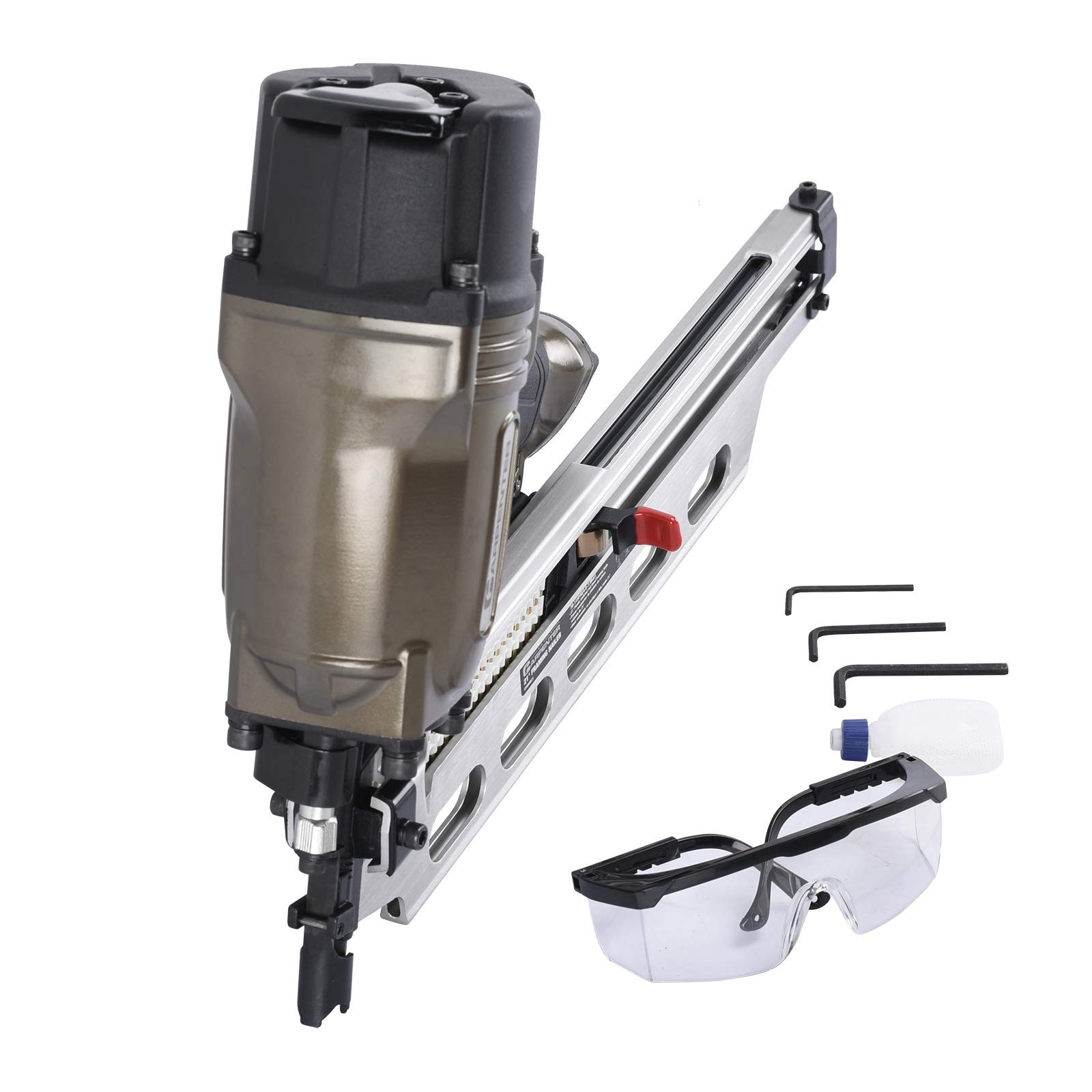 Carpenter Air Tools CFRN9021-B 21° Full Round Head Framing Nailer Silver
