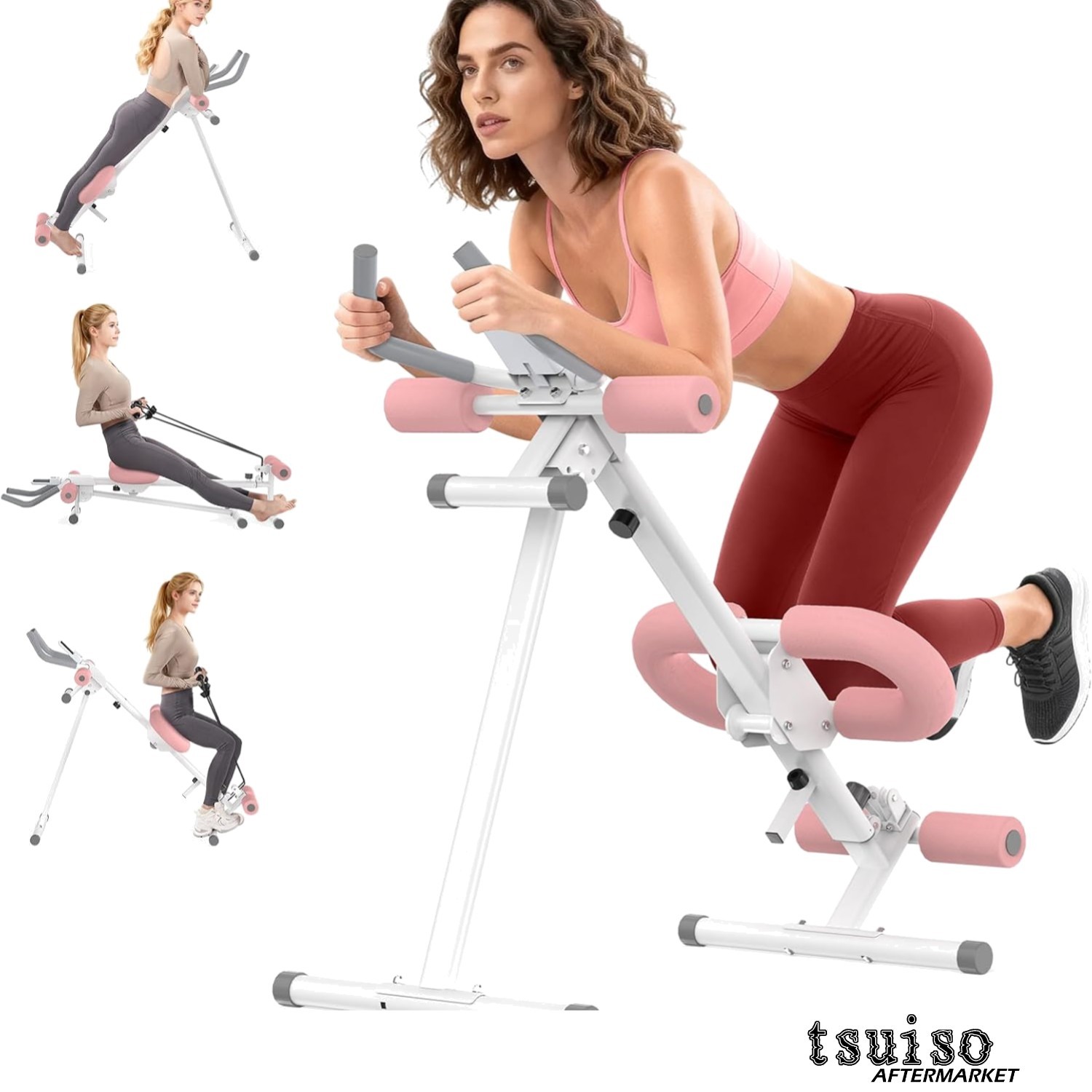 Home Exercise Equipment: 5-in-1 Adjustable Ab Trainer for Complete Body Workouts