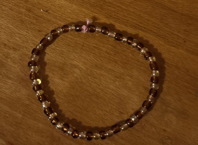 Handmade Brown Beaded Seed Bead Bracelet