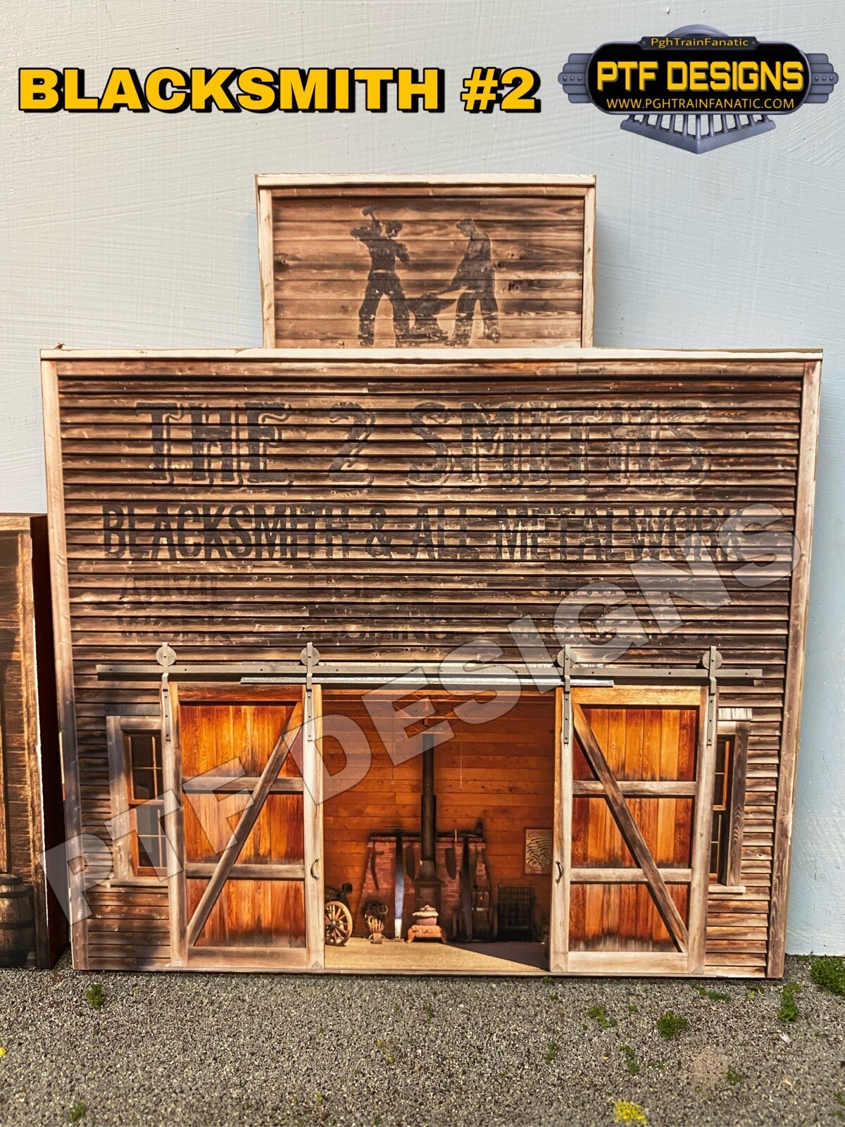 O Scale Wild West Blacksmith #2- Building Flat/Front- MTH