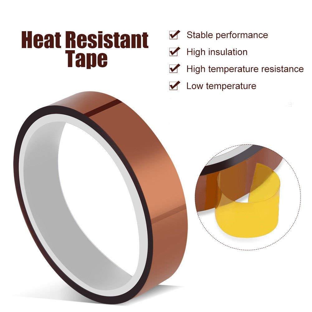 2 rolls 10mm X 30m(100ft) High Temperature Heat Resistant Tape Sublimation