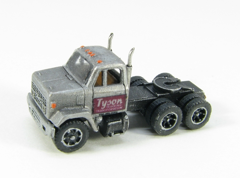 Z Scale 70s Era GMC 9500 (Short Hood) Truck Kit by Showcase Miniatures (4033)