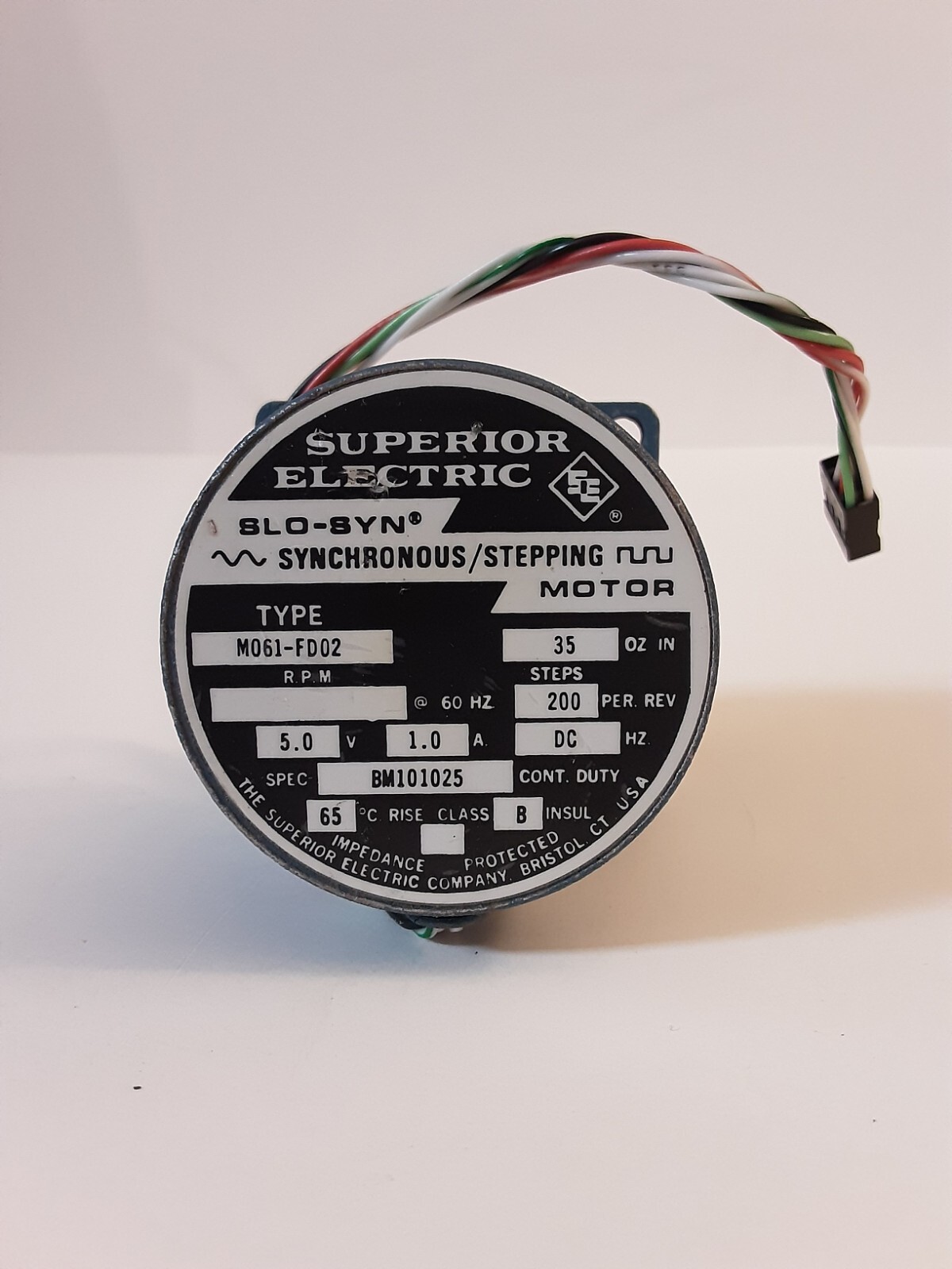 Superior Electric Slo Syn Synchronous Stepping Motor MO61-FD02