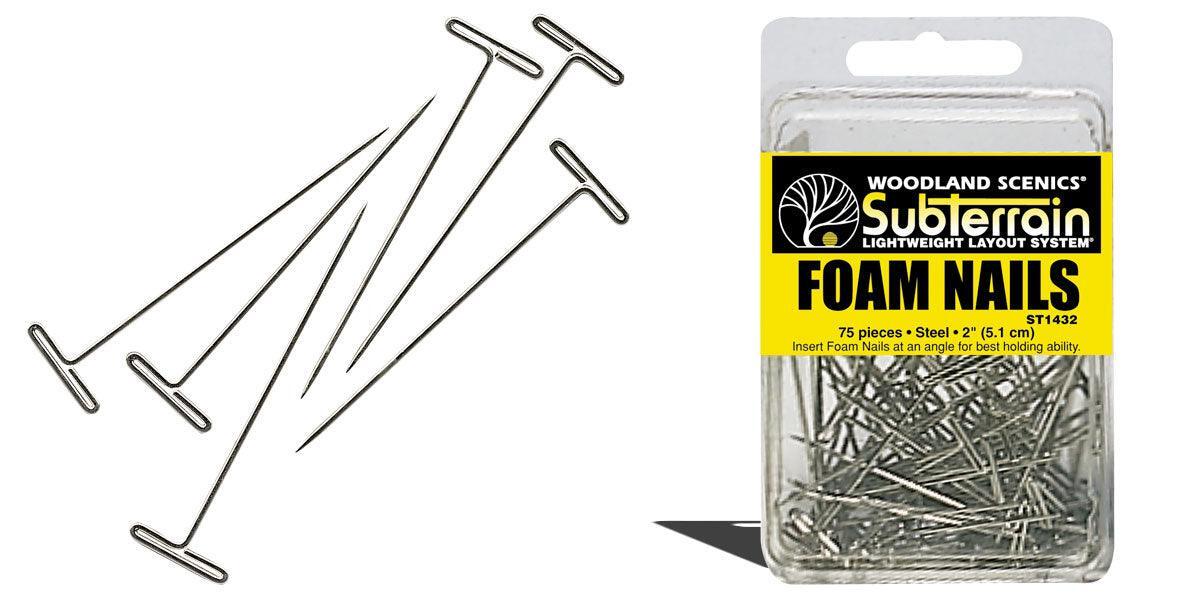 Woodland Scenics Foam Nails 2" (75) ST1432