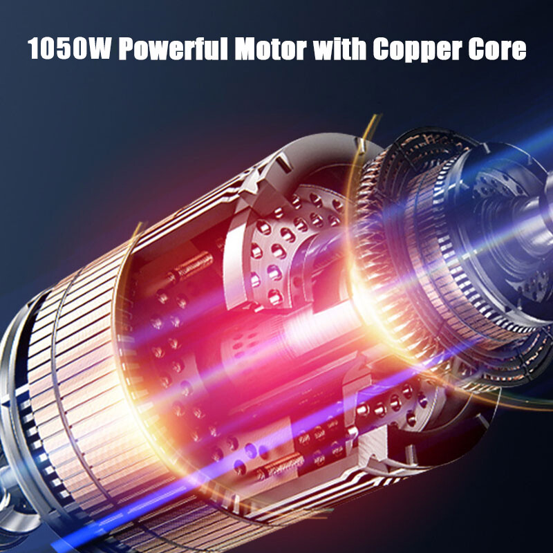 1050W Electric Wall Grinder LED lighting Strip Speed Adjustable Grindin Machine
