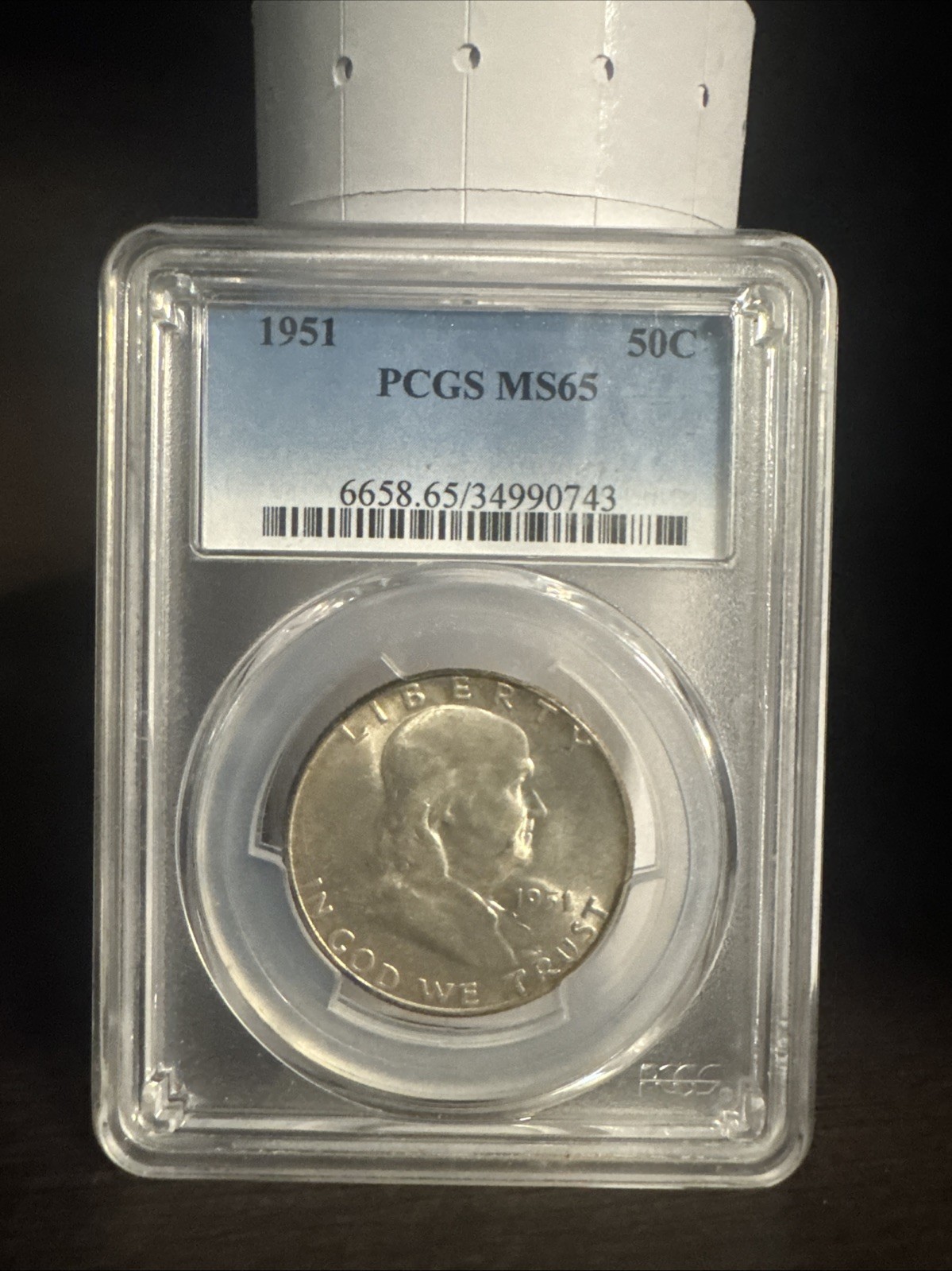 1951 FRANKLIN US Half Dollar MS65 PCGS
