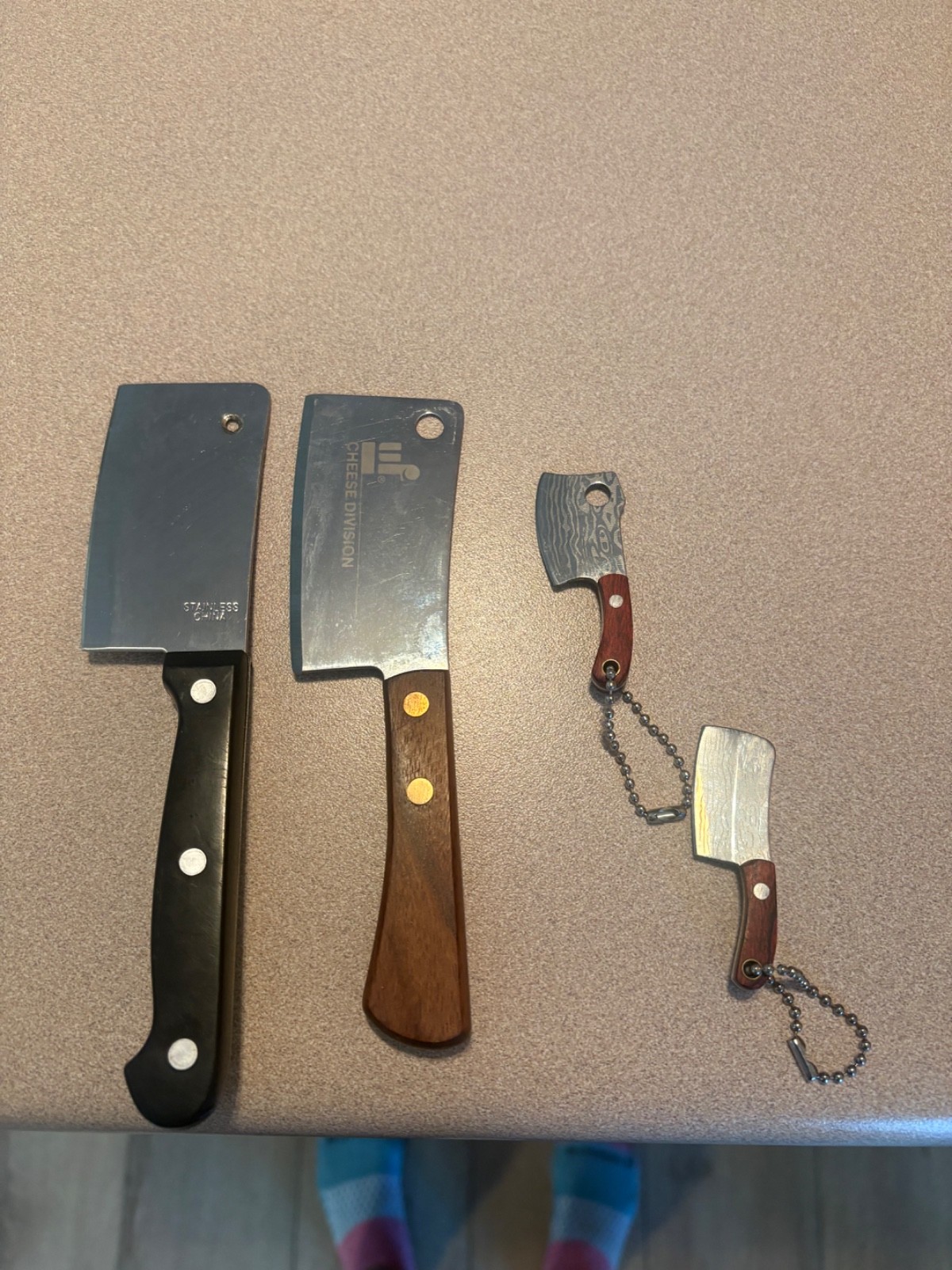 Burnco Cheese Cleaver Knife Stainless Steel Japan Charcuterie