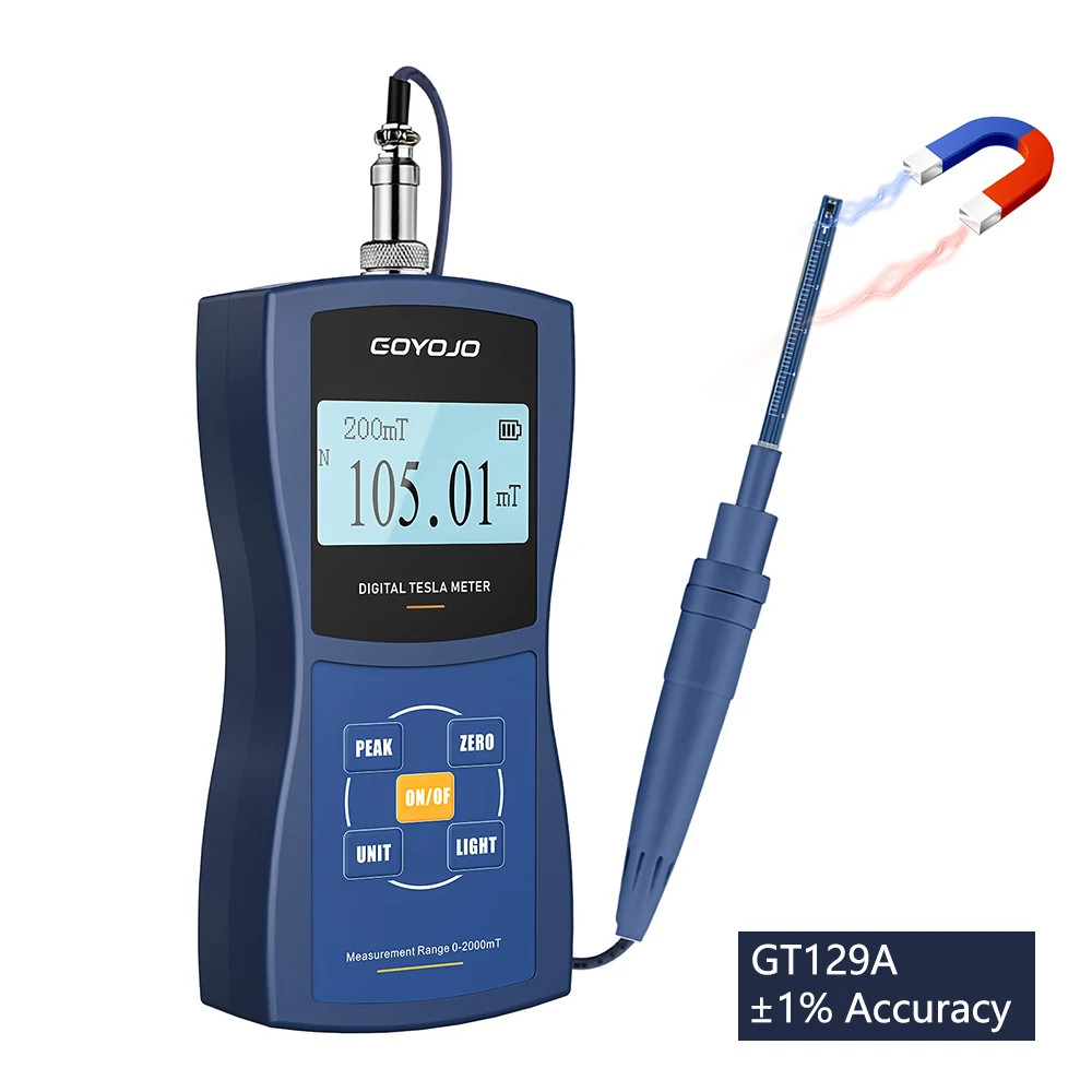 Handheld Gauss Meter Tesla Meter Permanent Magnet 1% 2% 5% Accuracy