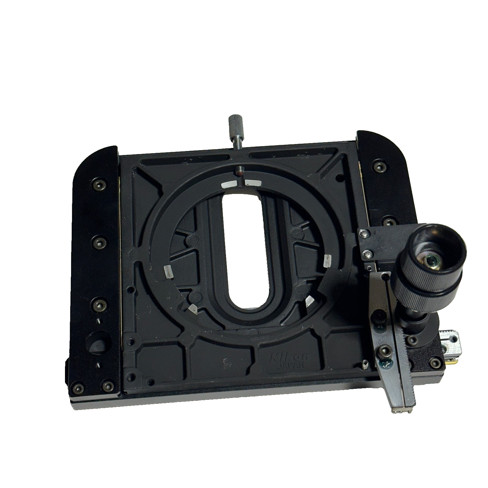 Nikon Mechanical Microscope Stage with Graduated Scale, Made in Japan