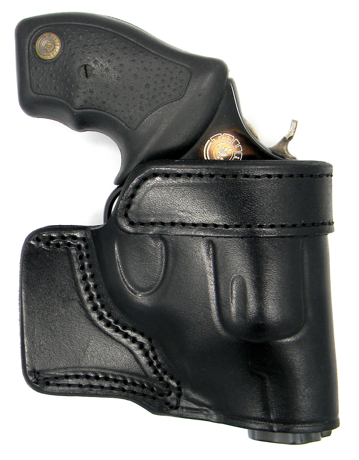 Right Hand Black Leather Yaqui Speed Draw Belt Holster CHARTER ARMS MAG PUG 357