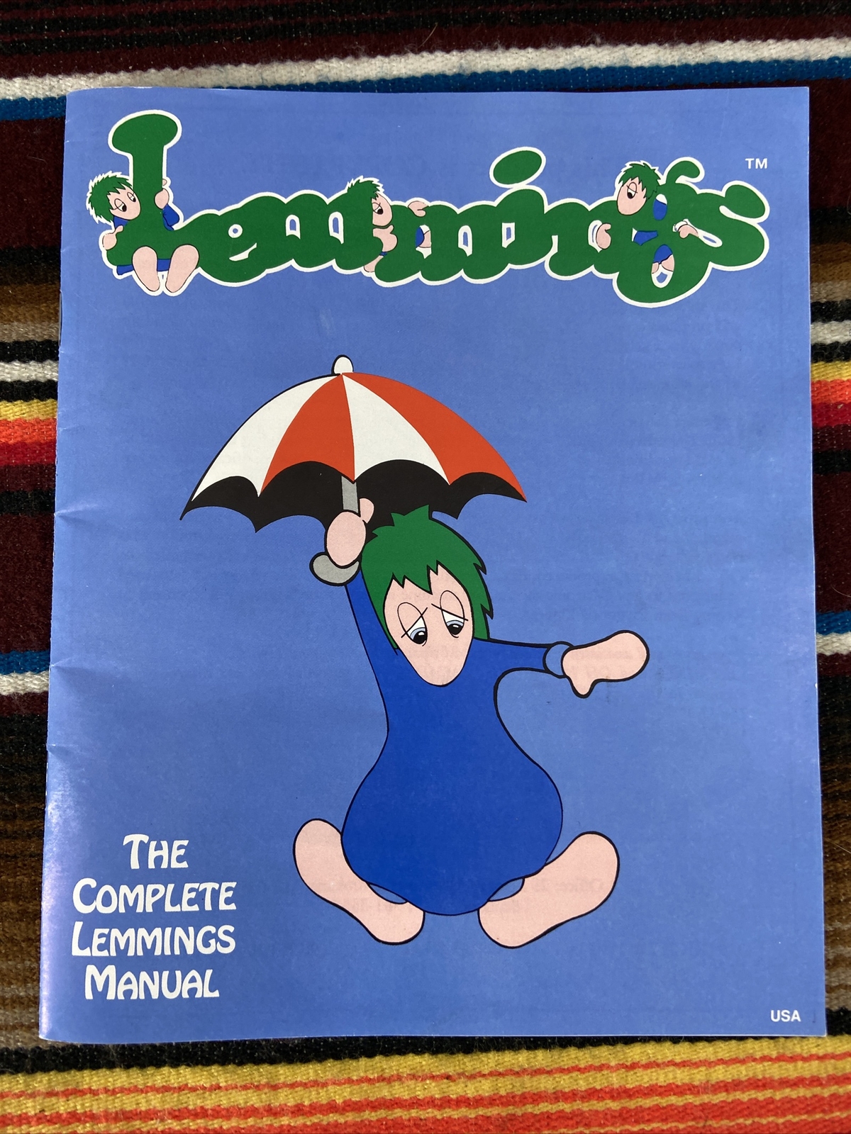 MANUAL ONLY- Lemmings PC Video Game Floppy Disk Psygnosis 1991