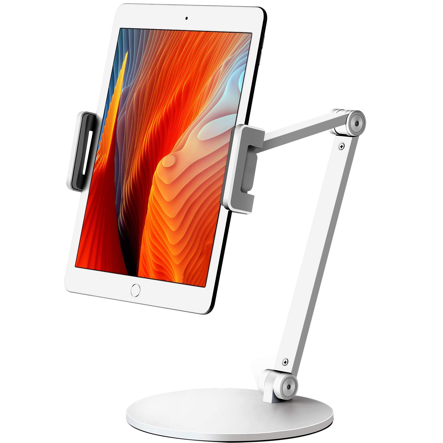 Tablet Stand Holder Mount, Rotate 360 Degrees of Flexible, Height and Angle A...