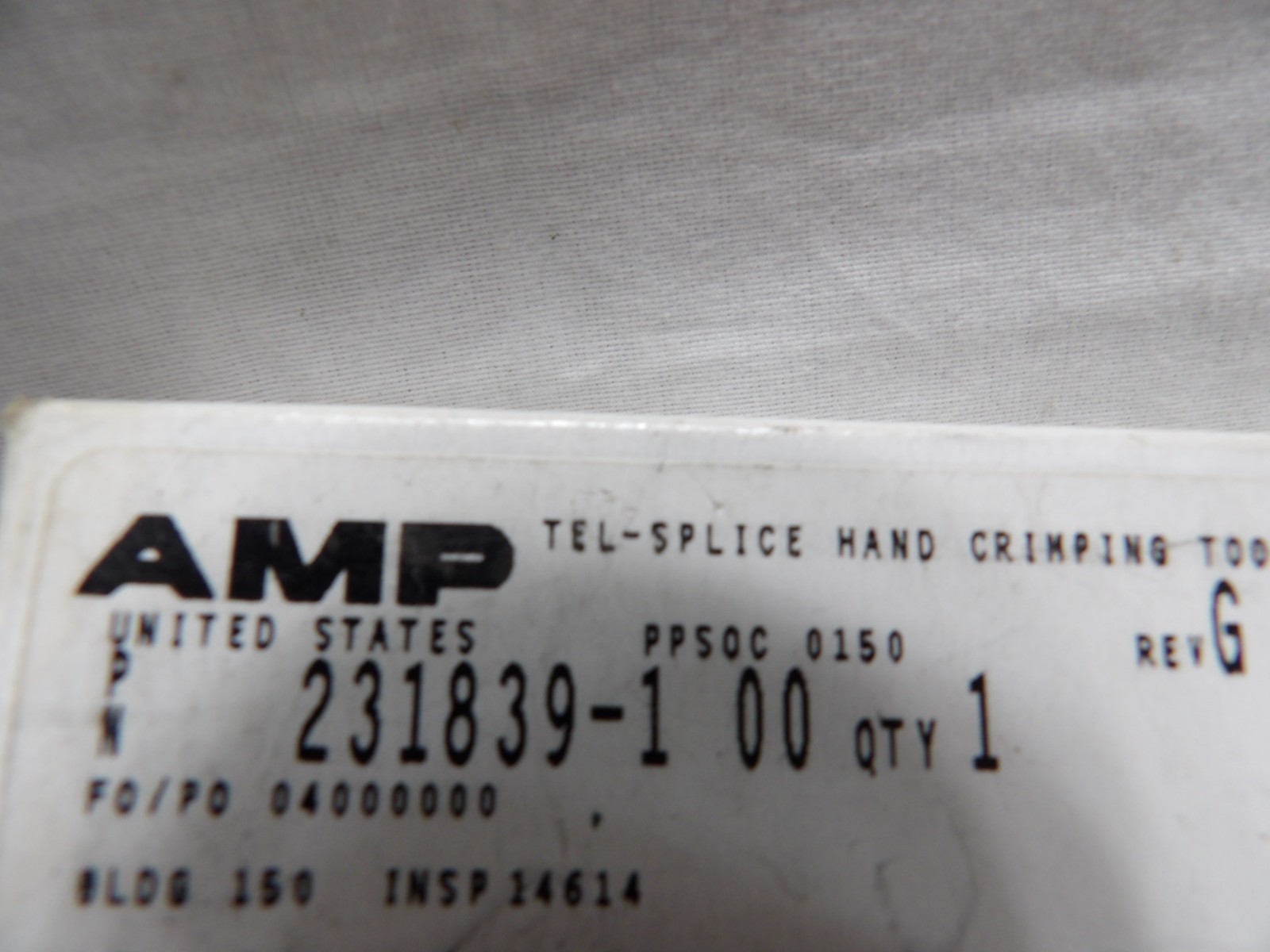 AMP Tel-Splice Hand Crimping Tool 231839-1