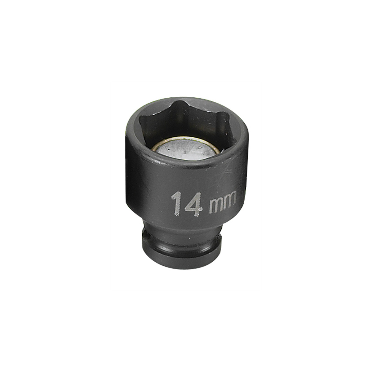 Grey Pneumatic 1/4" Drive x 14mm Magnetic Standard Socket