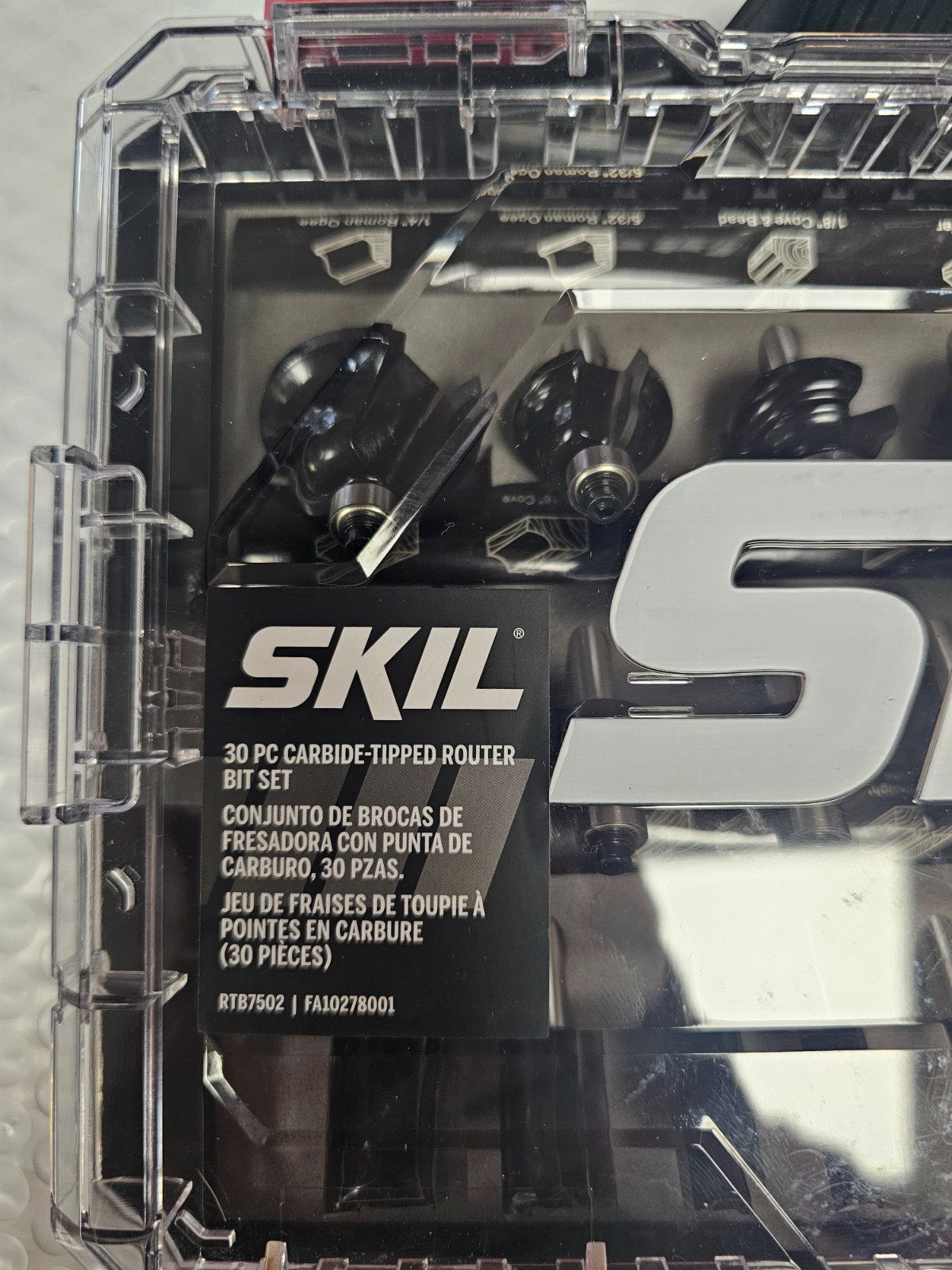 Skil RTB7502 30pc Carbide Tipped Router Bit Set NEW