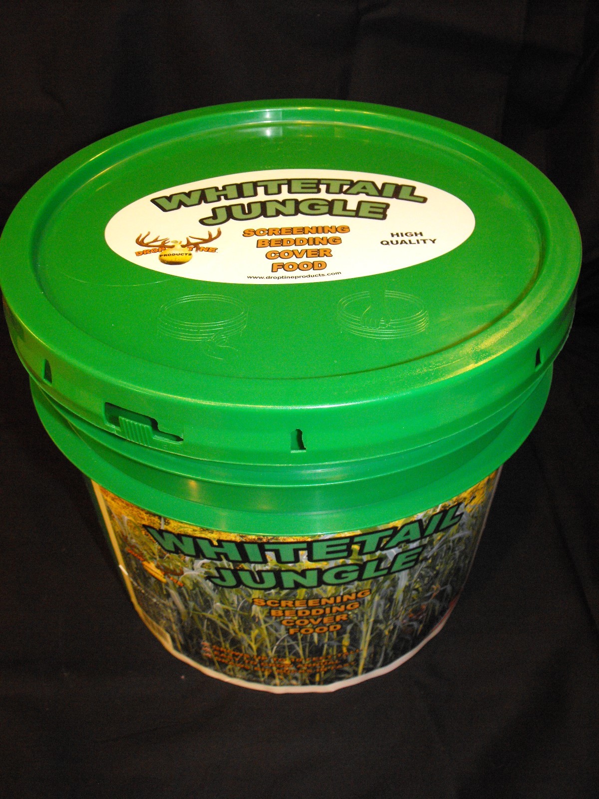 Whitetail Jungle Food Plot 20lb bucket by Drop Tine Products plants 1 acre.