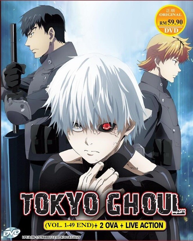 DVD Anime TOKYO GHOUL Season 1-3 (1-49 End) 2 OVA +Movie +RE 2nd English Sub/Dub