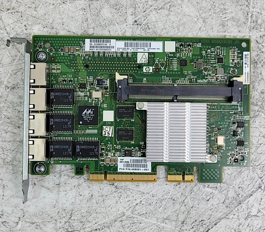 HP 4k1285 468001-001 Adapter Card Quad port PCI