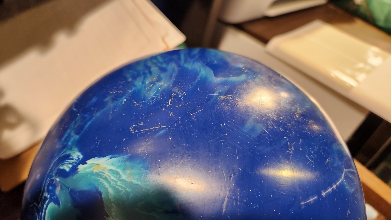 Radical Mass Bias Bowling Ball 15 lbs Preowned Span 4 3/4 Inches