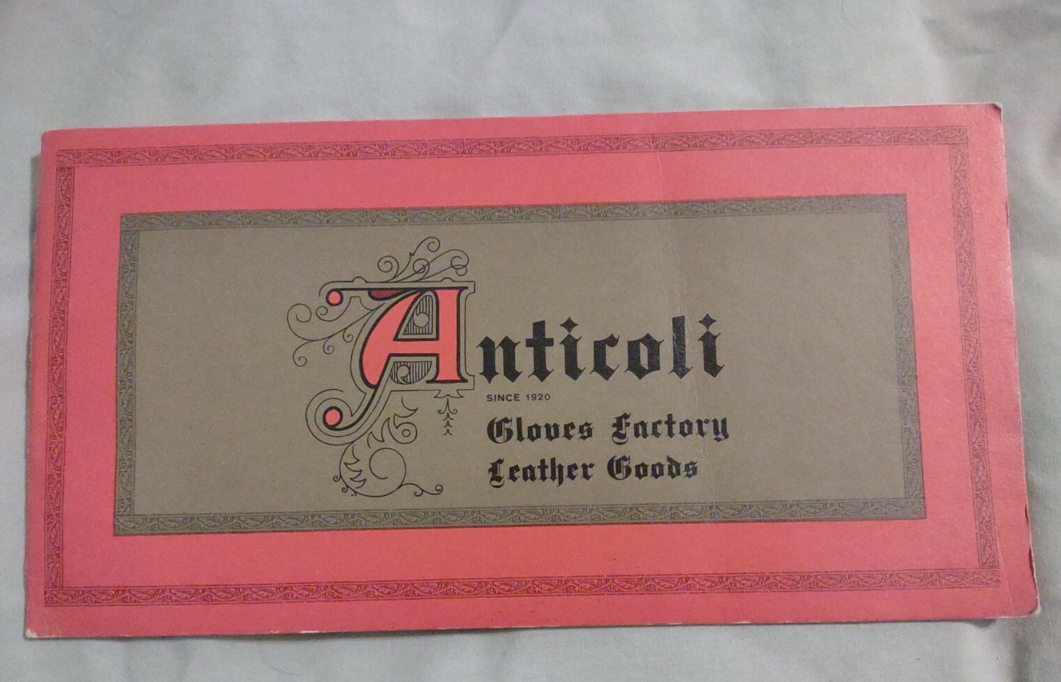 Anticoli Glove 50th anniversary Catalog 1970