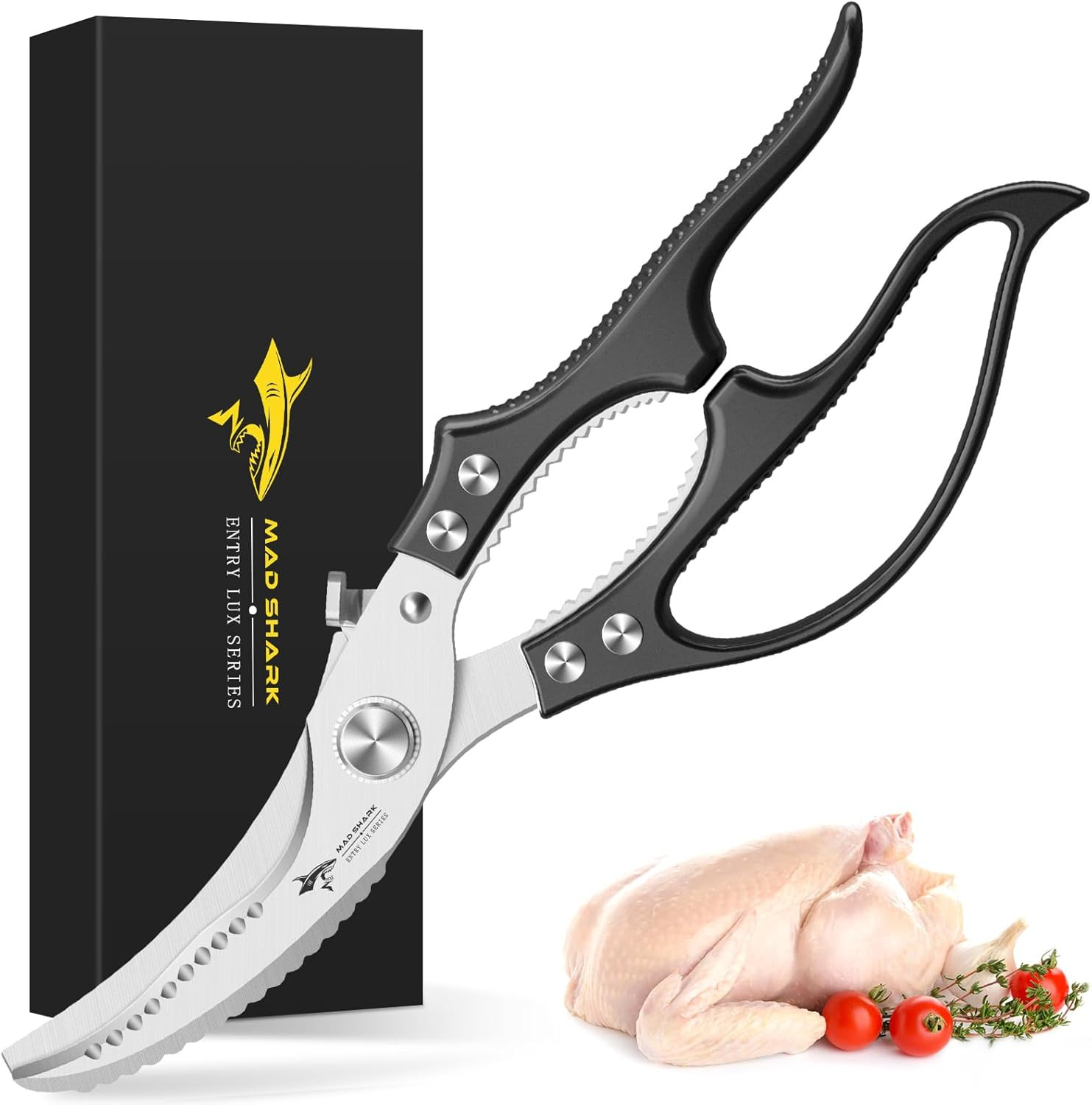 MAD SHARK Professional Heavy Duty Poultry Shears - Kitchen Shears