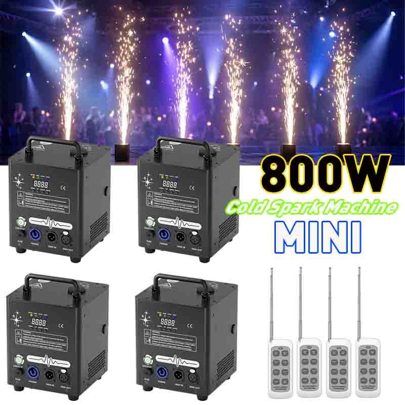 800W Cold Spark Machine Firework Machine Wedding Stage Effect Remote 3.5 M