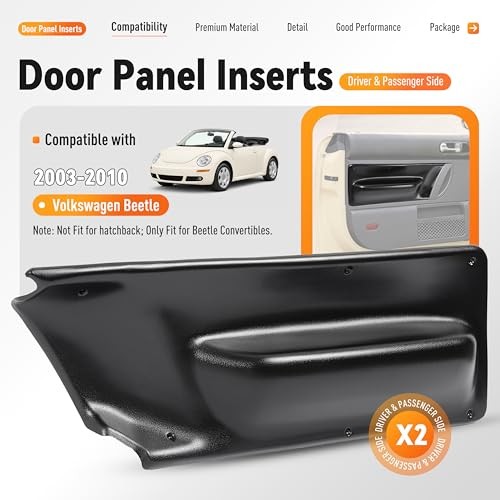 Driver&Passenger Side Door Panel Inserts Compatible with 2003-2010 Volkswagen