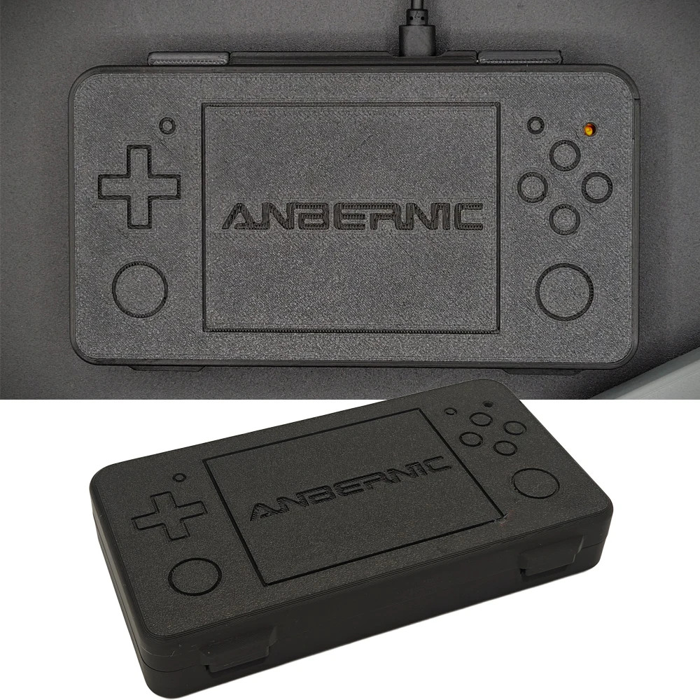 For ANBERNIC RG35XX H Handheld Display Stand Grip Handle Storage Case Rack Box