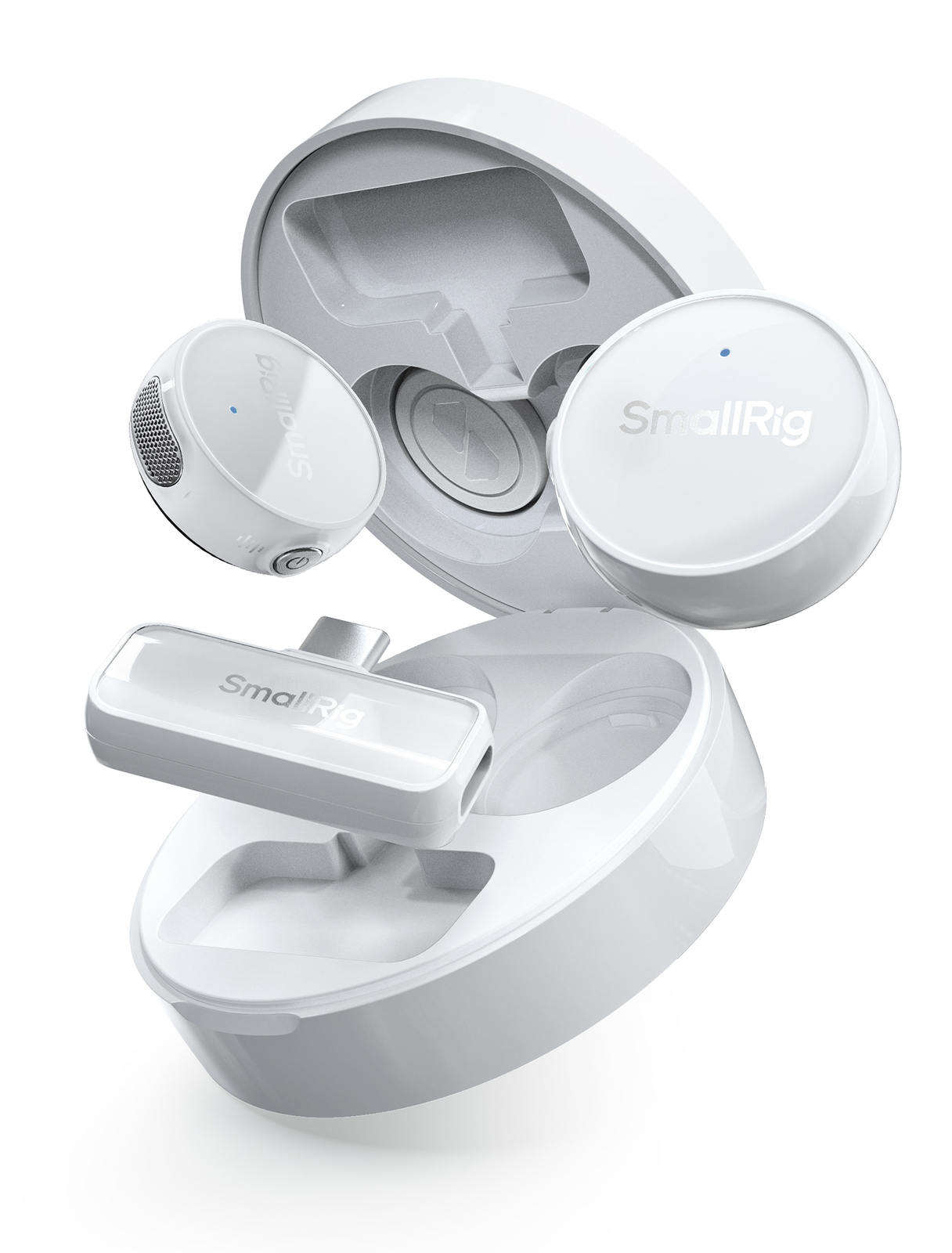 SMALLRIG S60 Wireless Microphone (White/USB-C Version) 4706