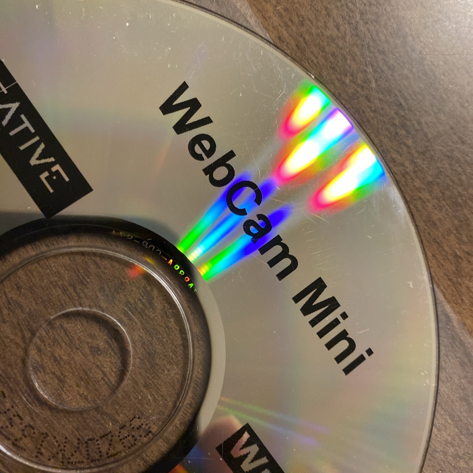 Creative Webcam Mini Driver Compact Disc CD-ROM 2001 WC3M-CDCLI-1-N2 Vintage