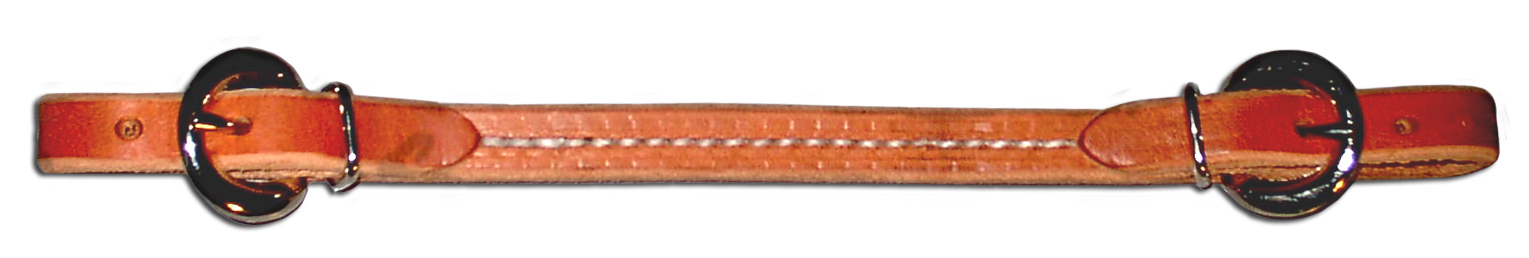 Sewn leather curb strap for bridle / headstall stitched custom quality USA H416