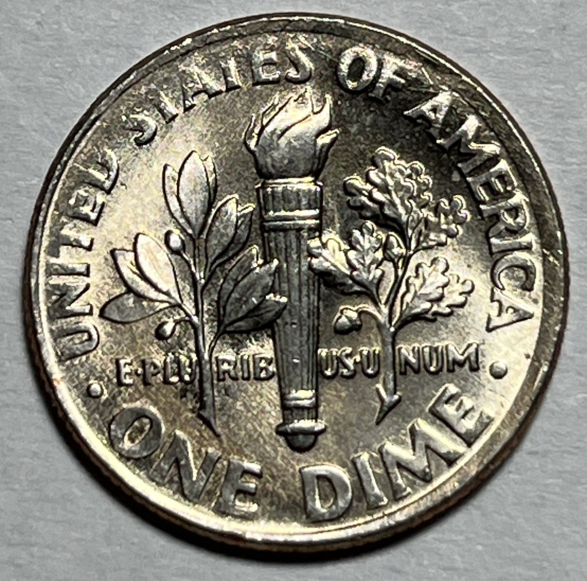 2000 P Roosevelt Dime Errors Weak Strike Faint Date & Lettering Uncirculated #2