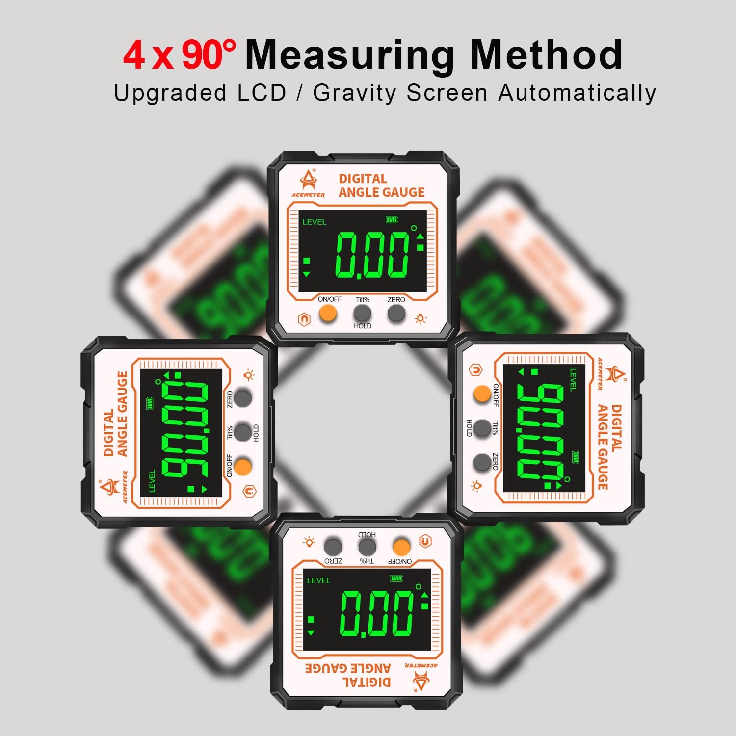 Digital Angle Finder with Electronic Laser，3-in-1 Angle Finder-Electronic Lev...