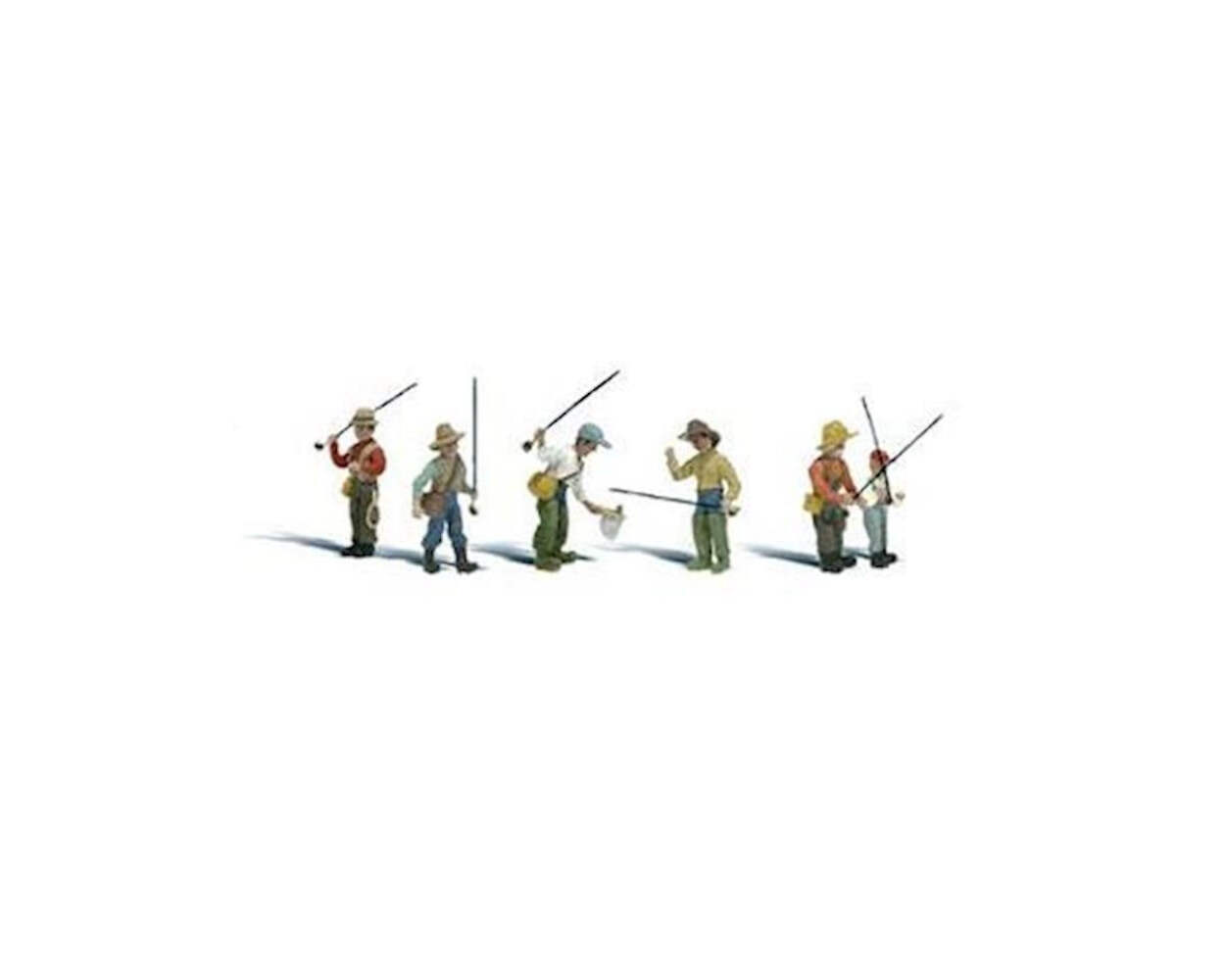 Woodland Scenics A2215 N Fly Fisherman Figures Set