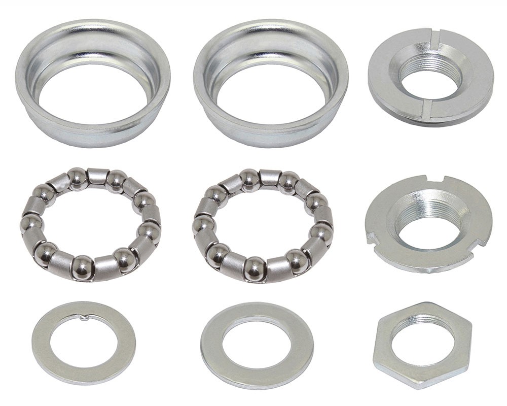 Bike Lowrider Bottom Bracket Set 1/Piece Crank 5/16x9 24tpi Chrome.