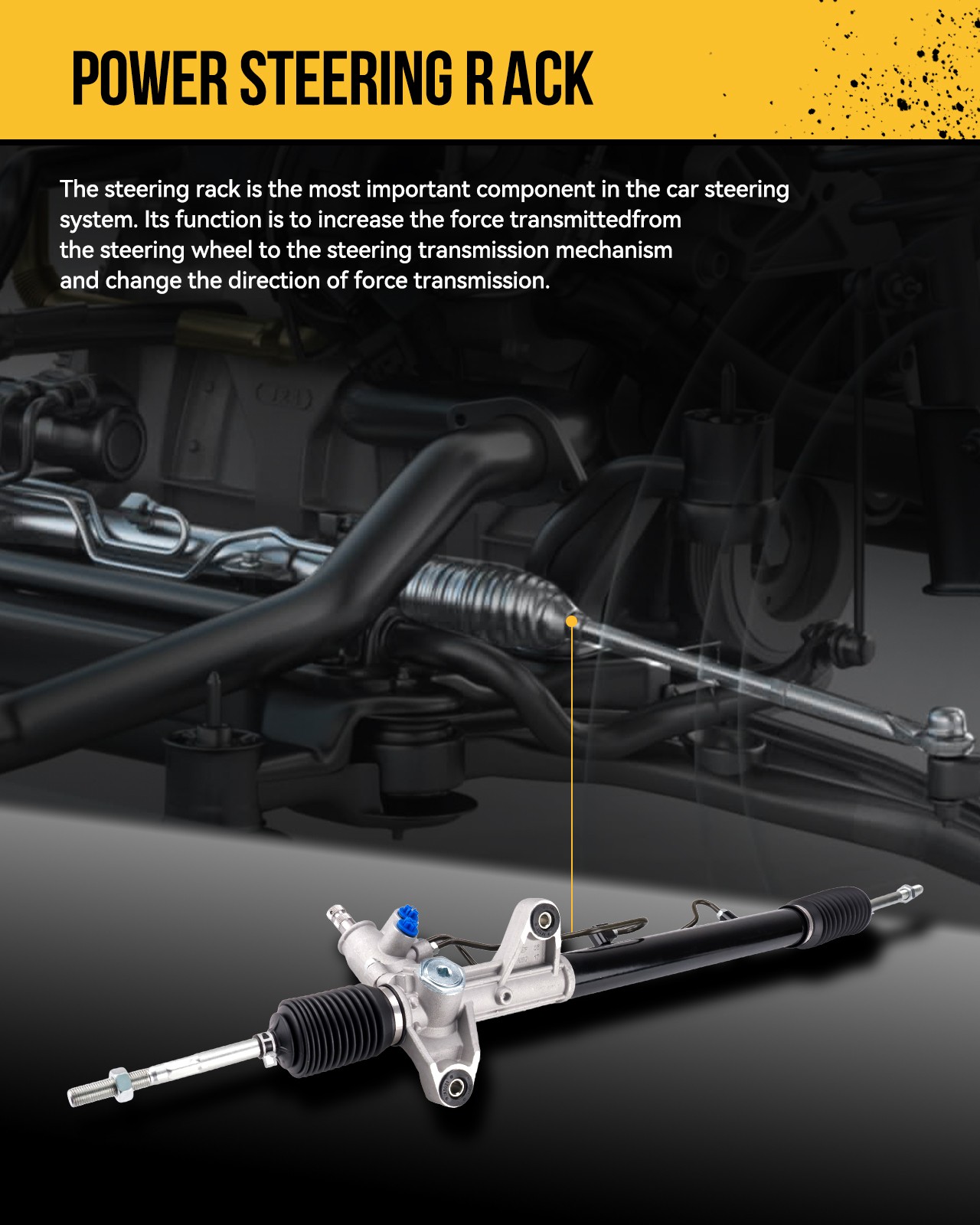 Power Steering Rack and Pinion Assembly for Chevy Colorado 2006-2012 GMC Canyon