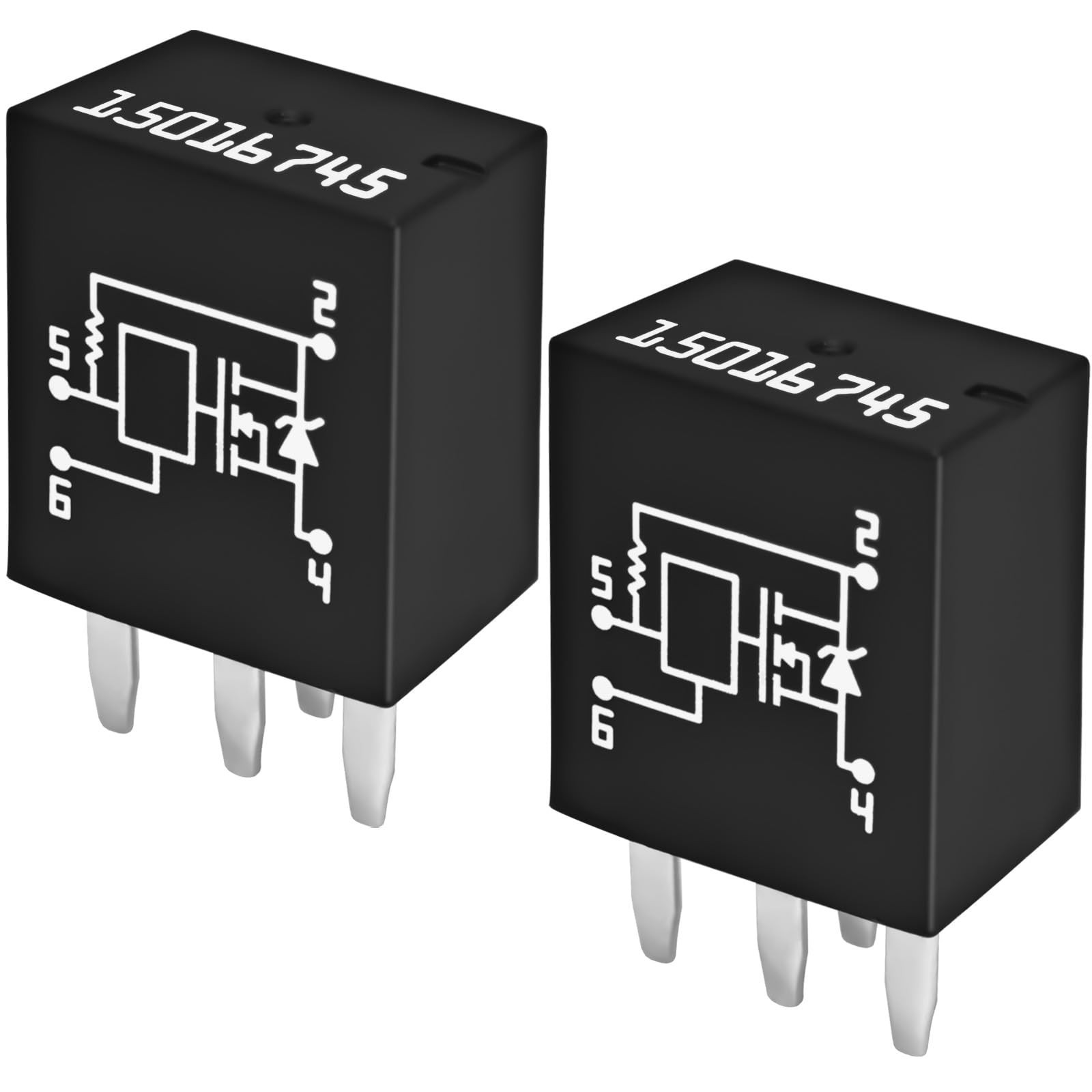 (Pack of 2) Relay 15016745, 601-218 RY560 4-Pin Headlight Relay, Compatible f...