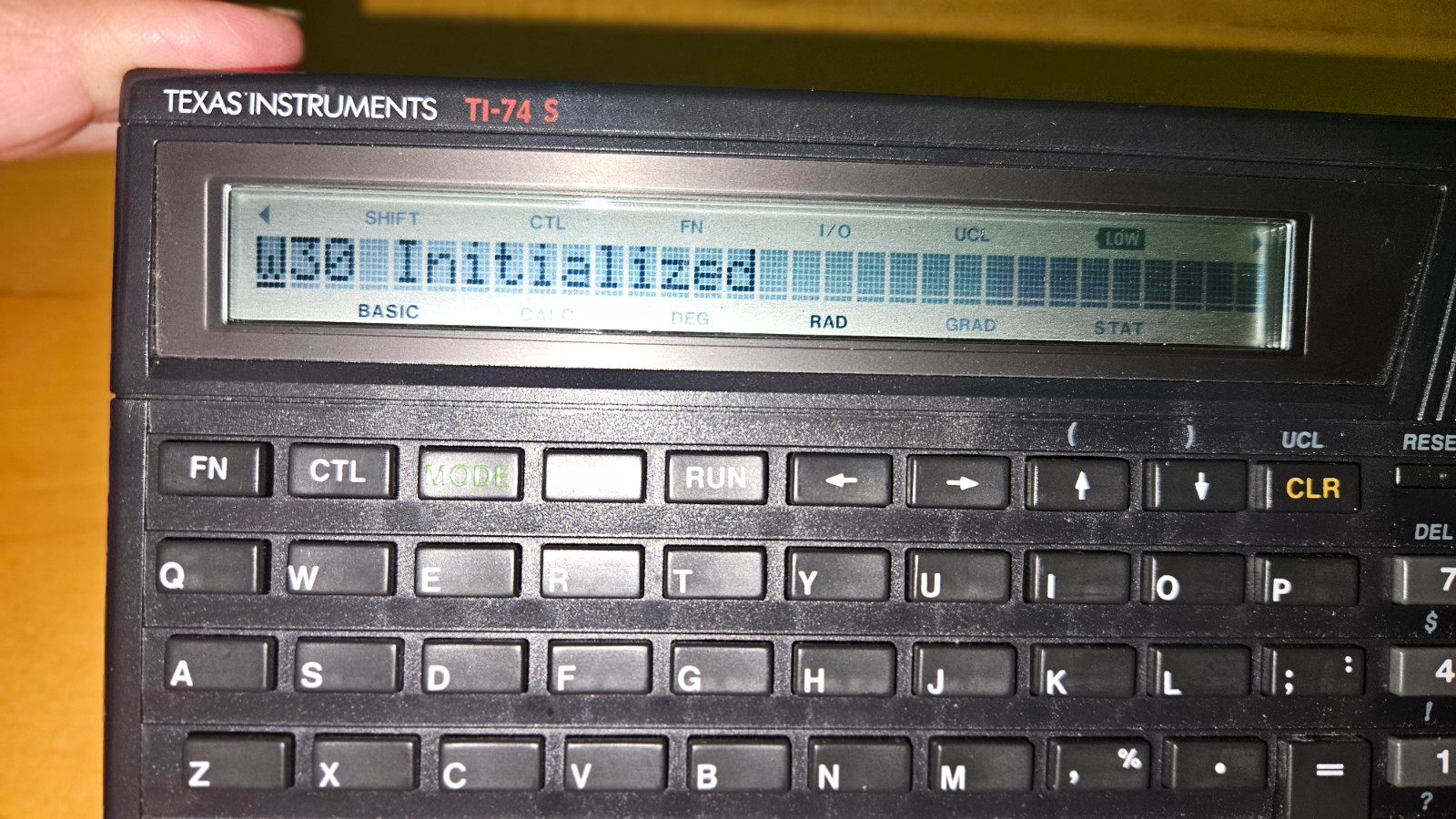 Texas Instruments TI-74S Vintage Handheld Computer w/ EPROM Ultra-Nav Case