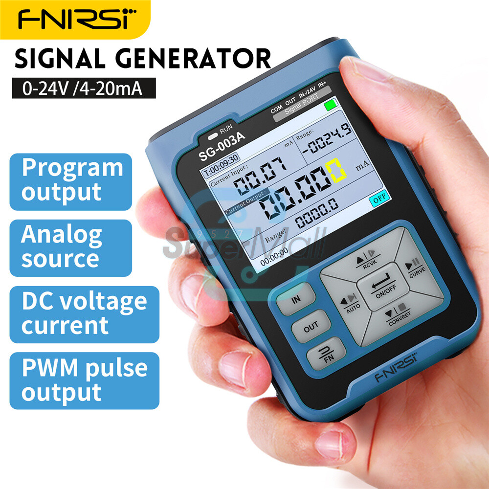 FNIRSI SG-003A PWM 4-20mA Signal Generator Adjustable Current Voltage Simulator-
