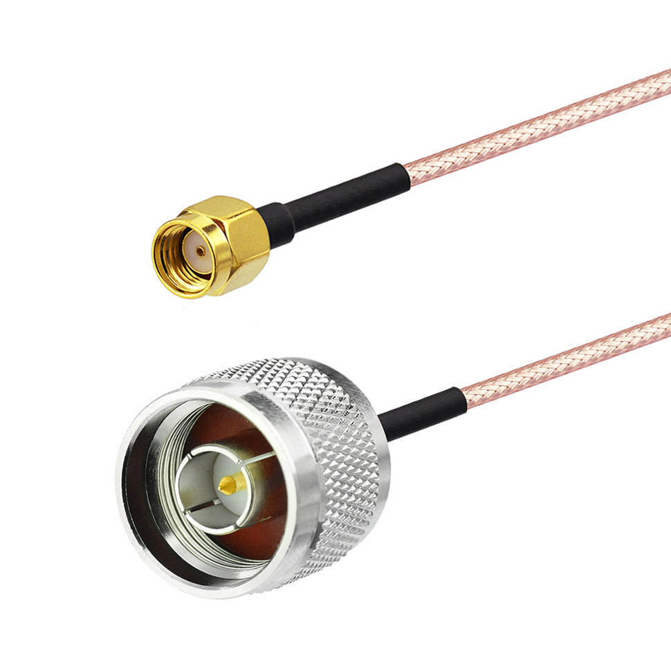 N Type Male to RP-SMA Male RG316 Antenna Adapter Cable 15cm for WiFi